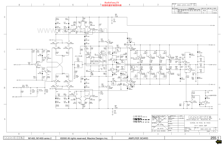 Mackie-M1400-pwr-sch 维修电路原理图.pdf_第1页