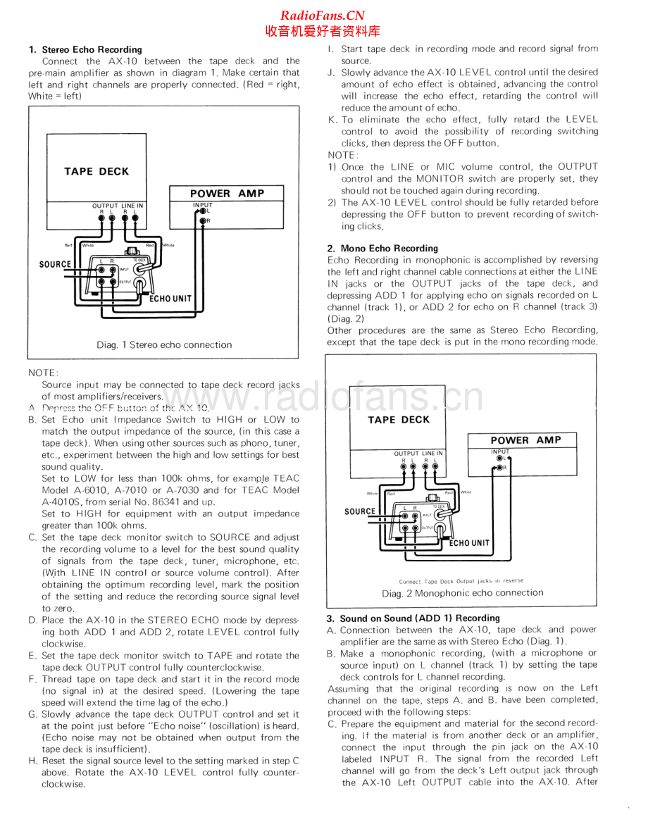 Teac-AX10-echo-sch 维修电路原理图.pdf_第1页