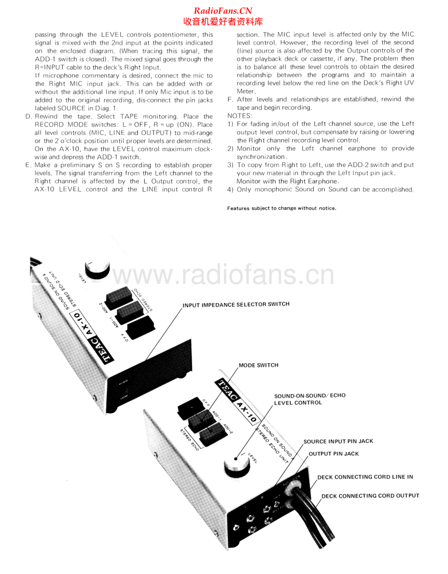 Teac-AX10-echo-sch 维修电路原理图.pdf_第2页