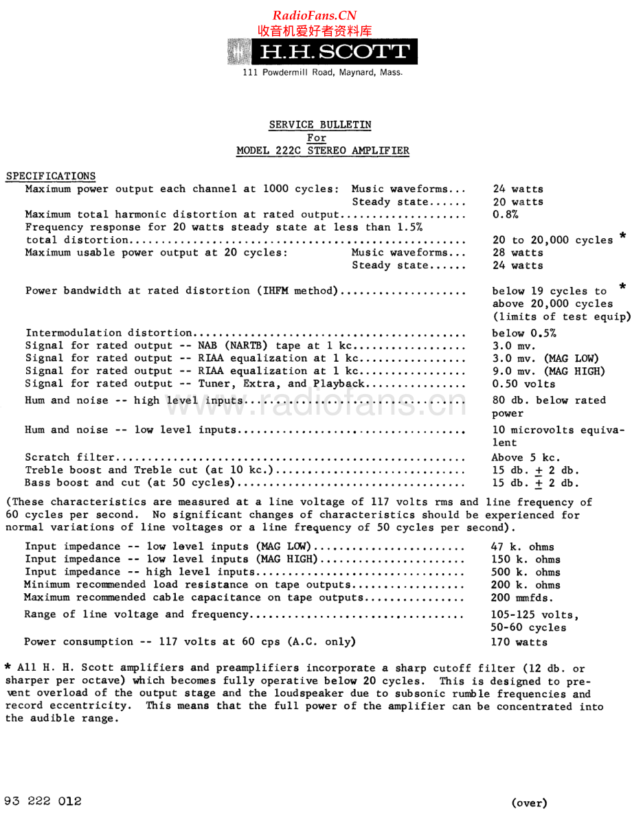 Scott-222C-int-sch 维修电路原理图.pdf_第1页