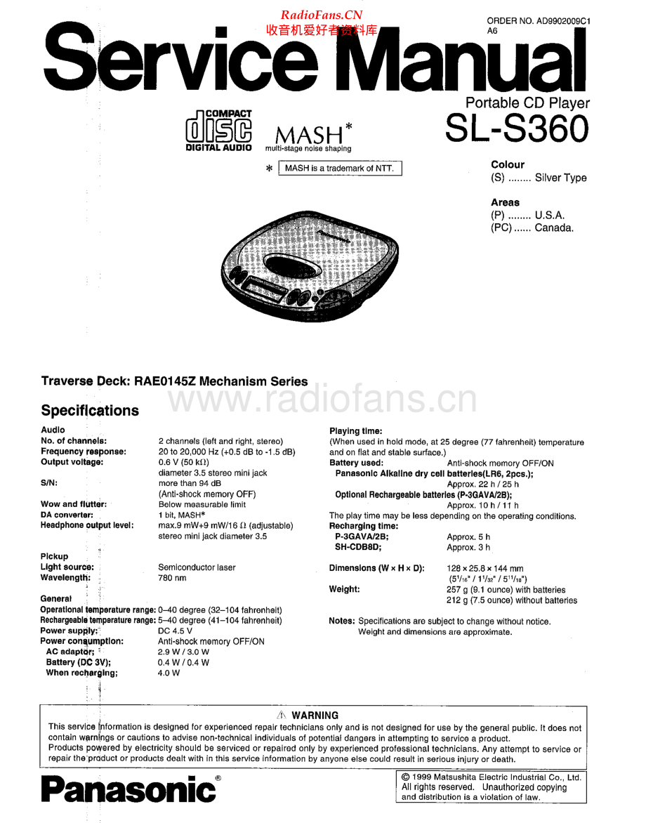 Panasonic-SLS360-dm-sm 维修电路原理图.pdf_第1页