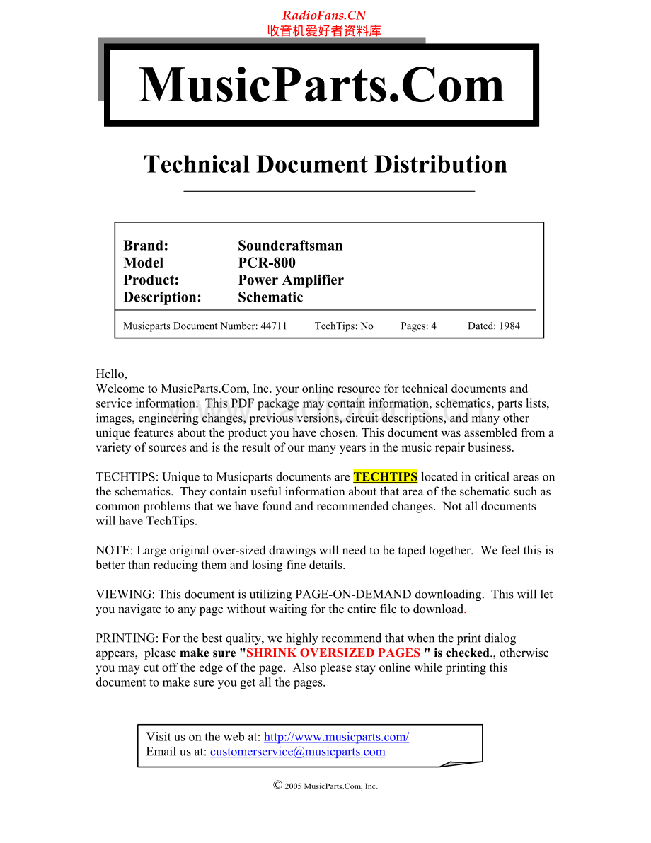 Soundcraftsmen-PCR800-pwr-sch 维修电路原理图.pdf_第1页