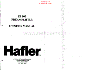 Hafler-SE100-pre-om维修电路原理图.pdf