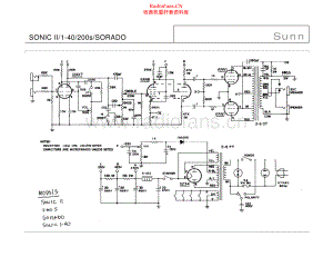 Sunn-SonicII-pwr-sch 维修电路原理图.pdf