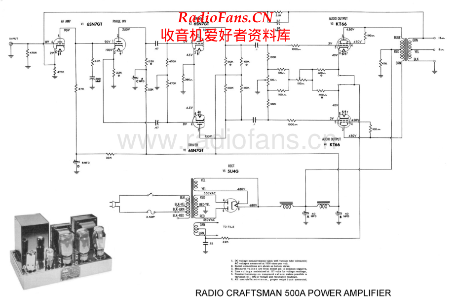 Soundcraftsmen-500A-pwr-sch 维修电路原理图.pdf_第1页