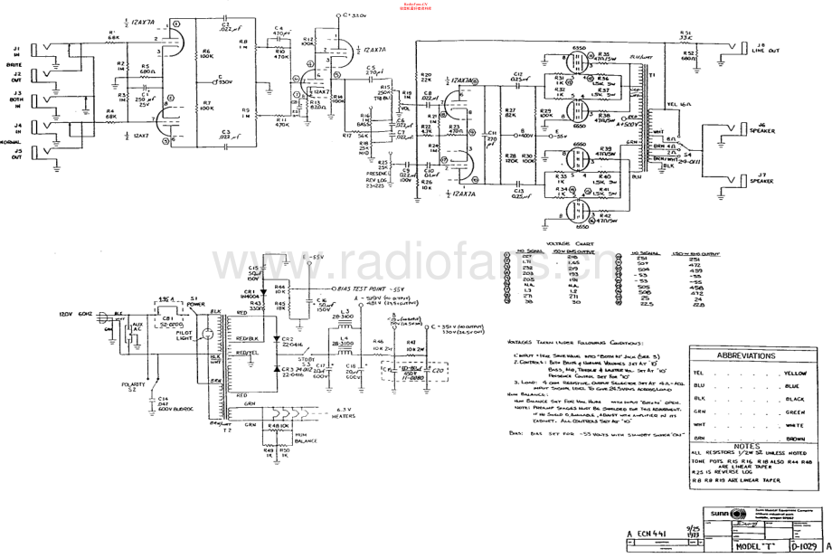 Sunn-ModelT-pwr-sch 维修电路原理图.pdf_第1页