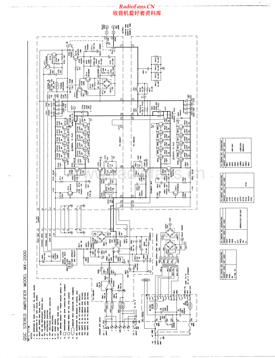 QSC-MX2000-pwr-sch 维修电路原理图.pdf_第1页