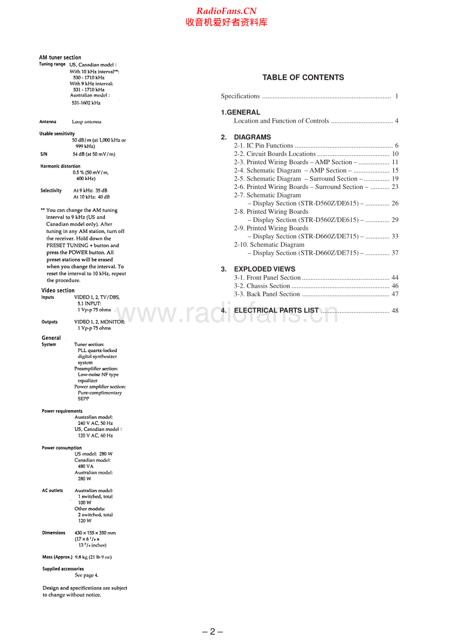 Sony-STRDE615-rec-sm 维修电路原理图.pdf_第2页