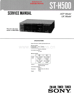 Sony-STH500-tun-sm 维修电路原理图.pdf