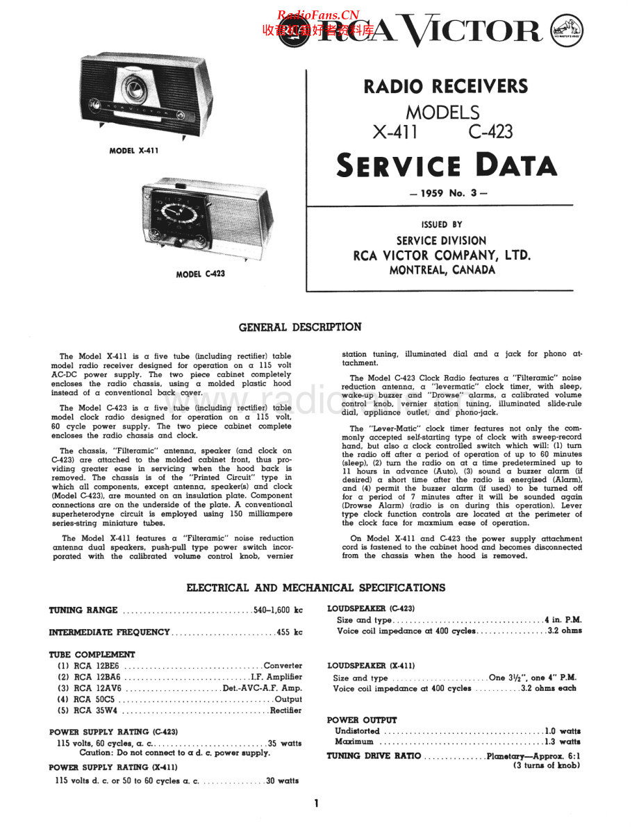 RCA-C423-rec-sm 维修电路原理图.pdf_第1页