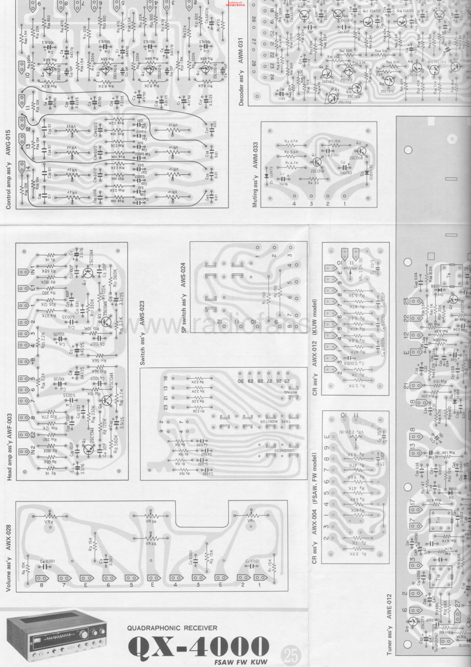 Pioneer-QX4000-rec-sch 维修电路原理图.pdf_第1页