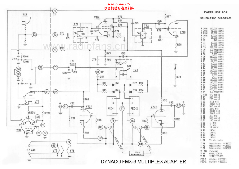 Dynaco-FMX3MPX-tun-sch维修电路原理图.pdf_第1页