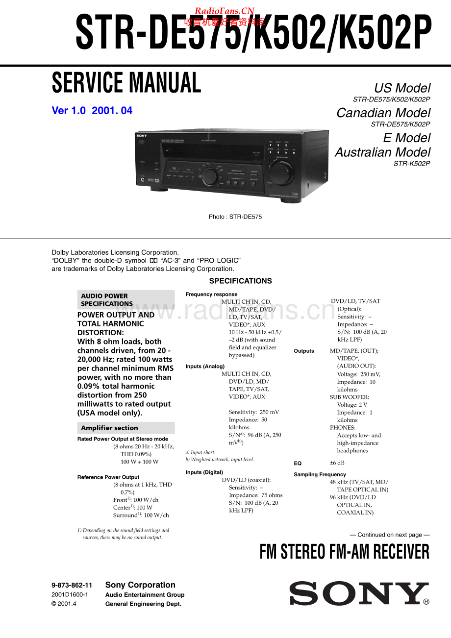 Sony-STRK502P-rec-sm 维修电路原理图.pdf_第1页