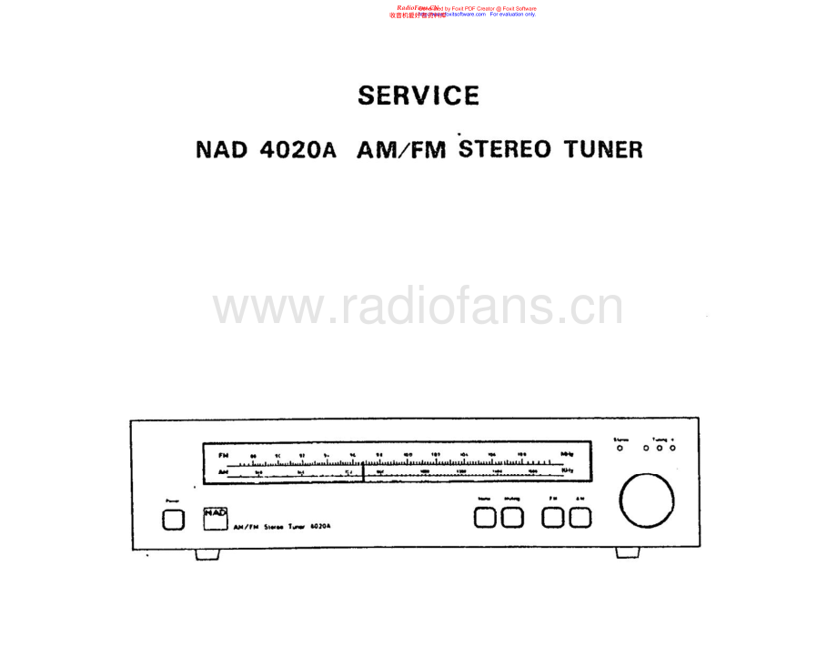 NAD-4020A-tun-sch 维修电路原理图.pdf_第1页