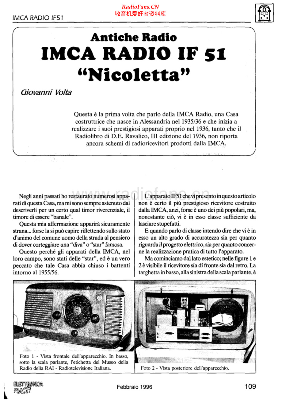 Imcaradio-IF51Nicoletta-rec-sch 维修电路原理图.pdf_第1页