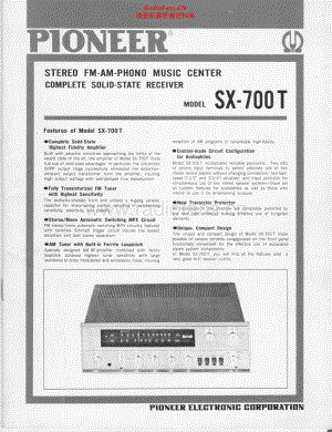 Pioneer-SX700T-rec-sm 维修电路原理图.pdf
