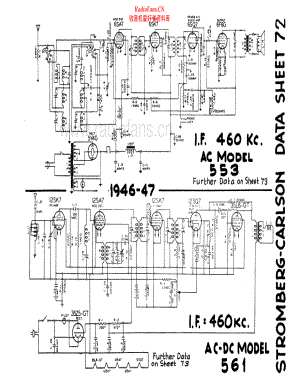 StrombergCarlson-561-rec-sm 维修电路原理图.pdf