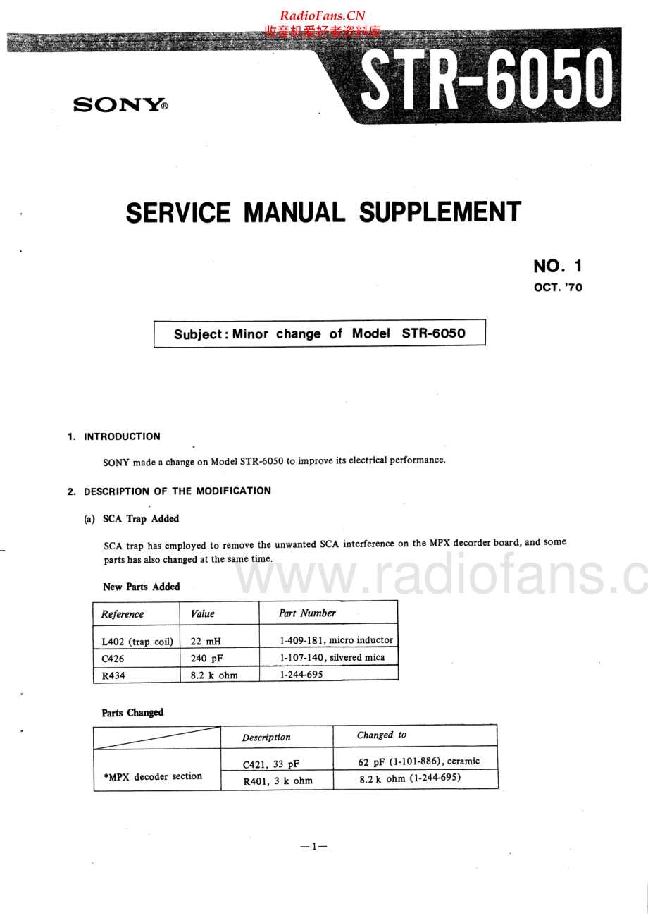 Sony-STR6050-rec-sup 维修电路原理图.pdf_第1页