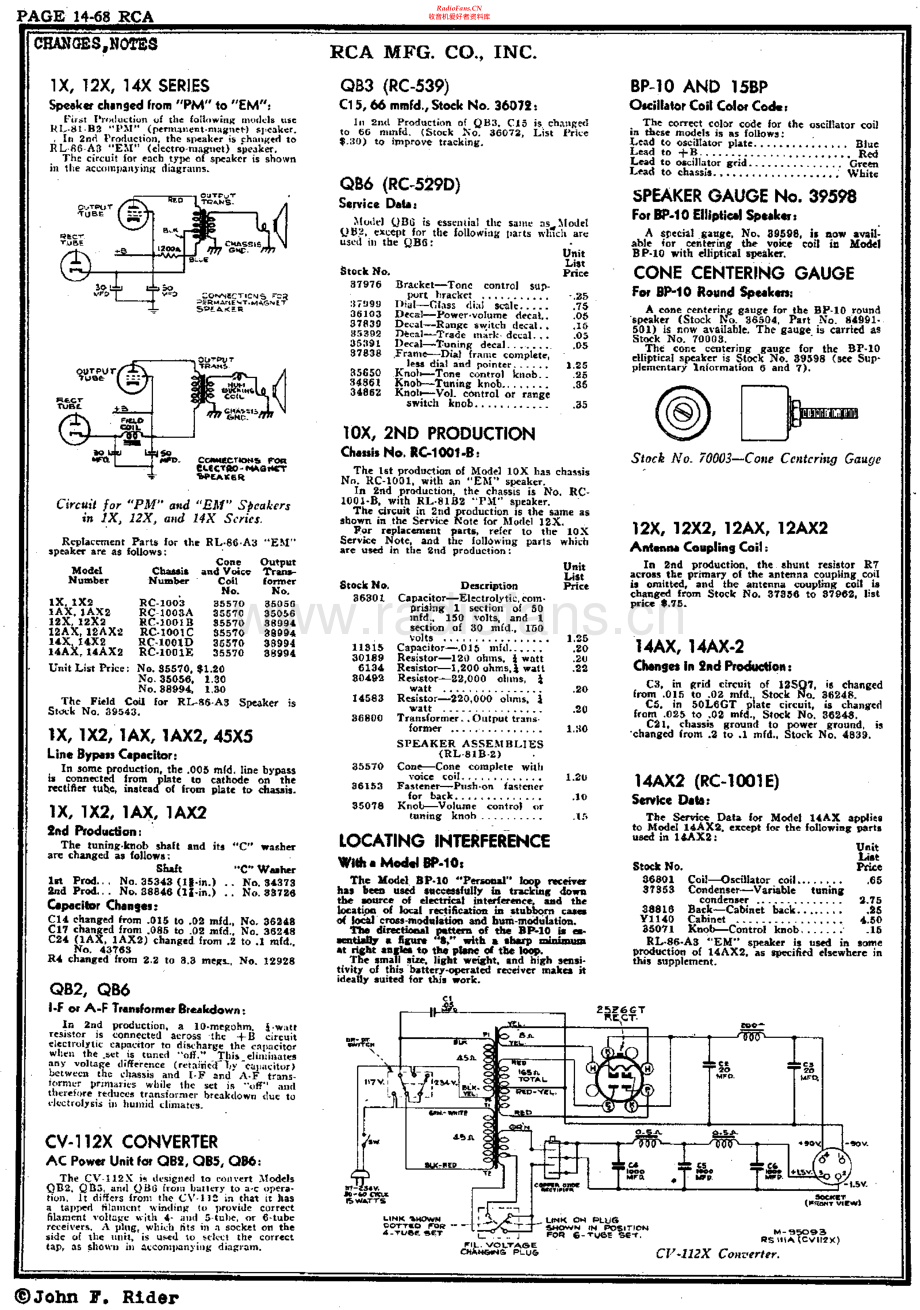 RCA-1AX2-rec-sm 维修电路原理图.pdf_第2页