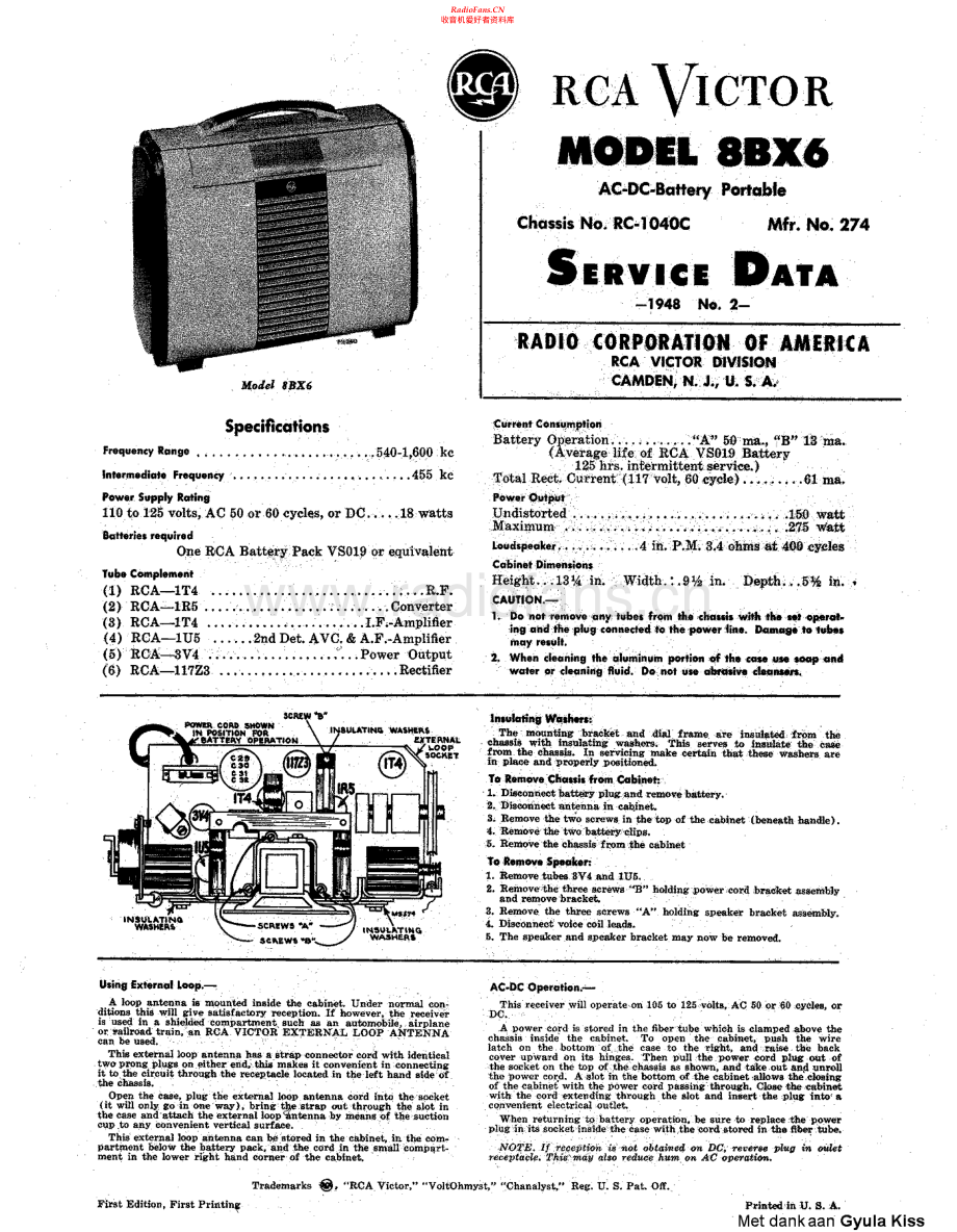 RCA-8BX6-rec-sm 维修电路原理图.pdf_第1页