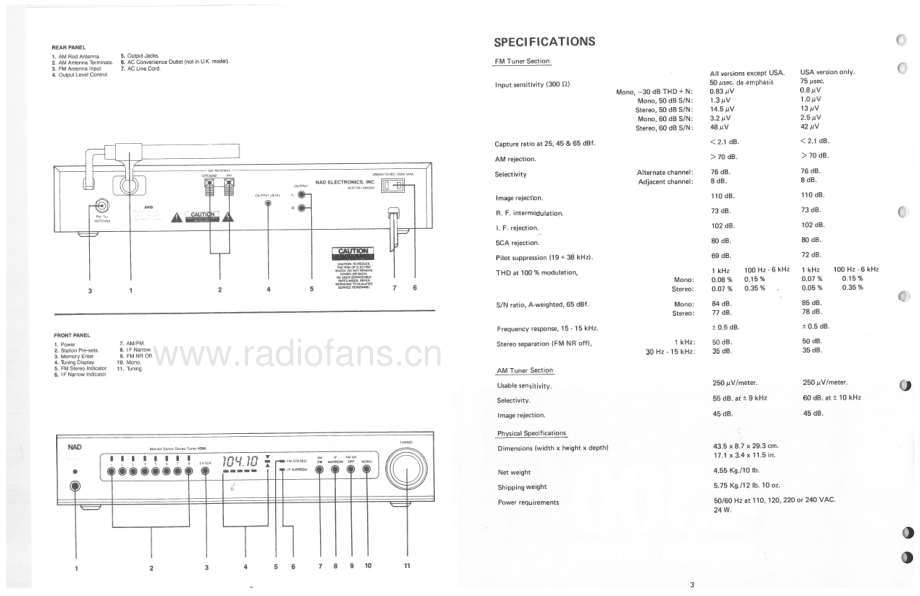 NAD-4300-tun-sm 维修电路原理图.pdf_第3页