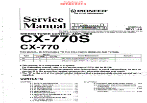 Pioneer-CX770S-rec-sm 维修电路原理图.pdf