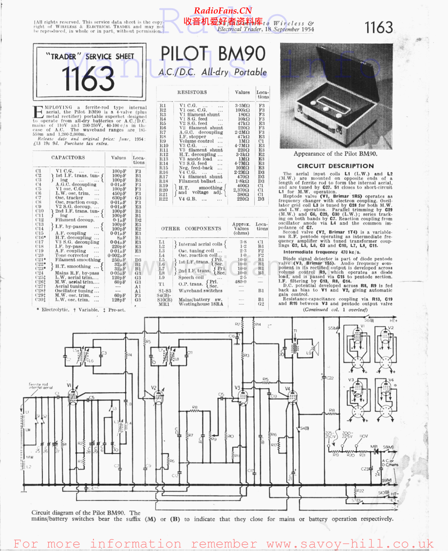 Pilot-BM90-rec-sm 维修电路原理图.pdf_第1页