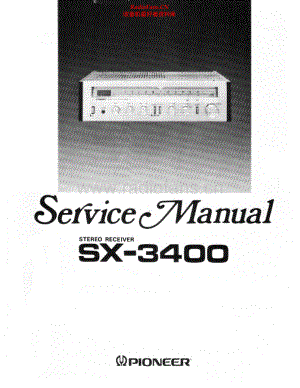 Pioneer-SX3400-rec-sm 维修电路原理图.pdf