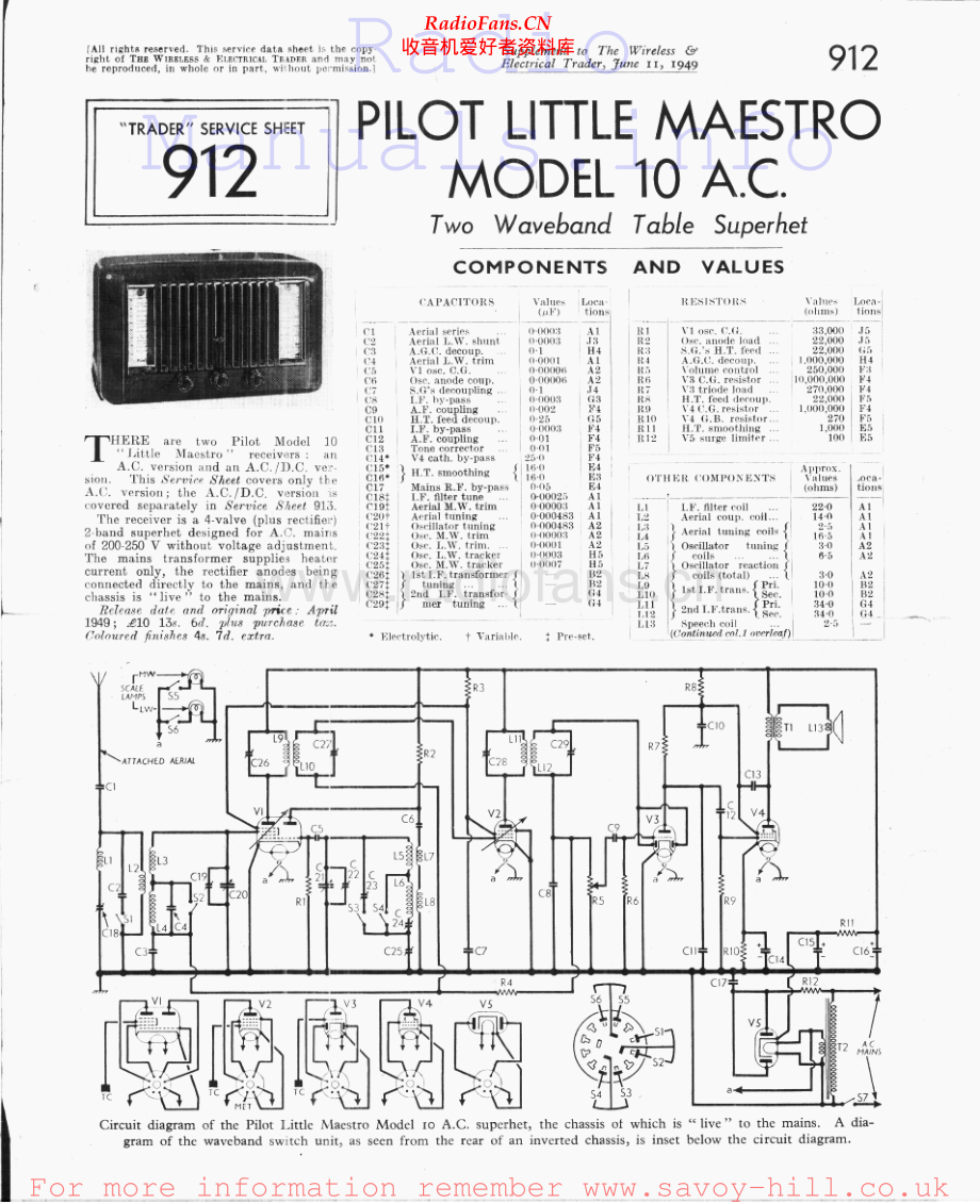 Pilot-LittleMaestro10AC-rec-sm 维修电路原理图.pdf_第1页