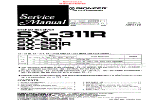 Pioneer-SX251R-rec-sm 维修电路原理图.pdf