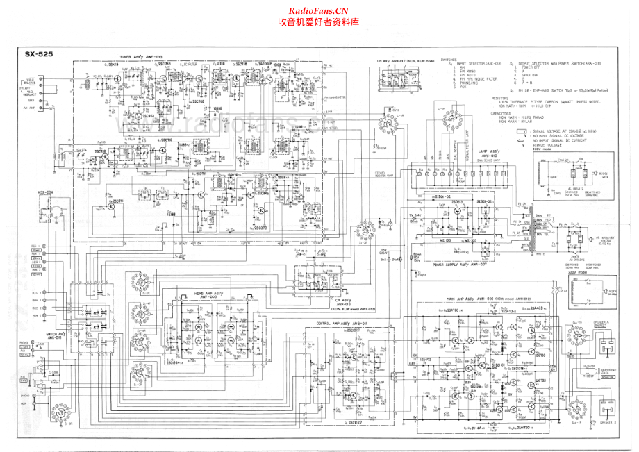 Pioneer-SX525-rec-sch 维修电路原理图.pdf_第2页