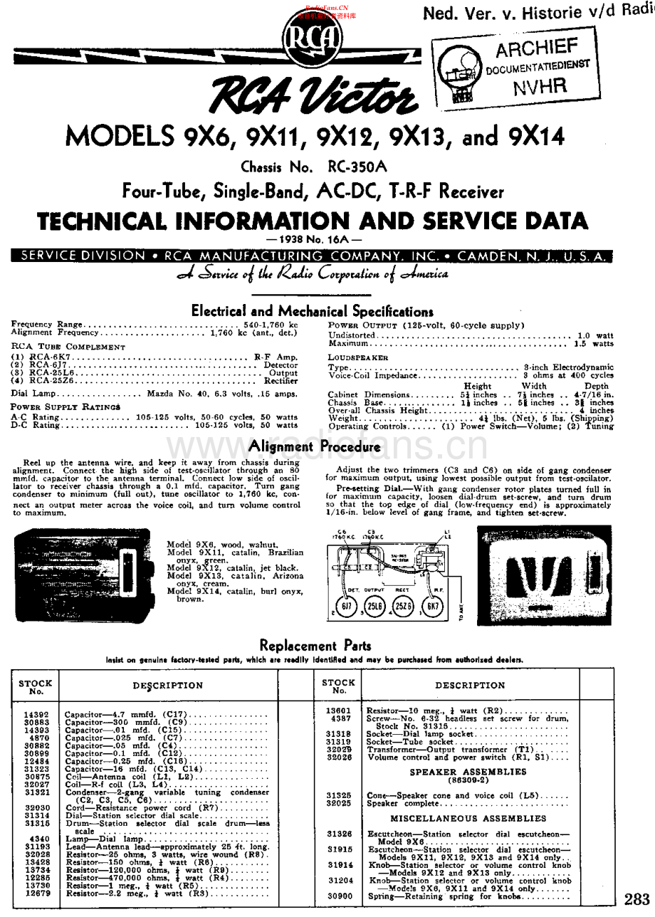 RCA-9X6-rec-sm 维修电路原理图.pdf_第1页