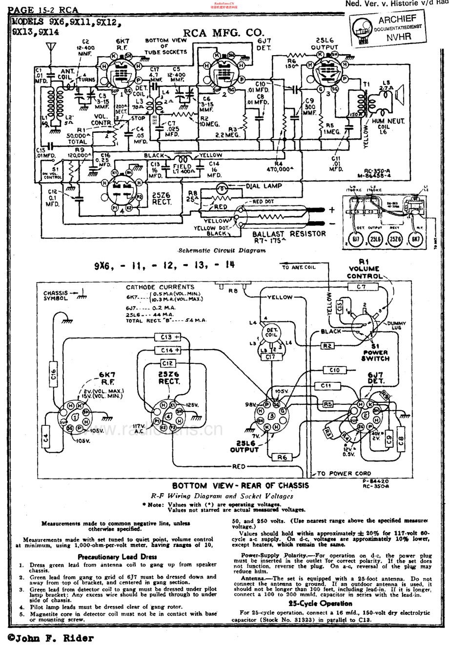 RCA-9X6-rec-sm 维修电路原理图.pdf_第2页