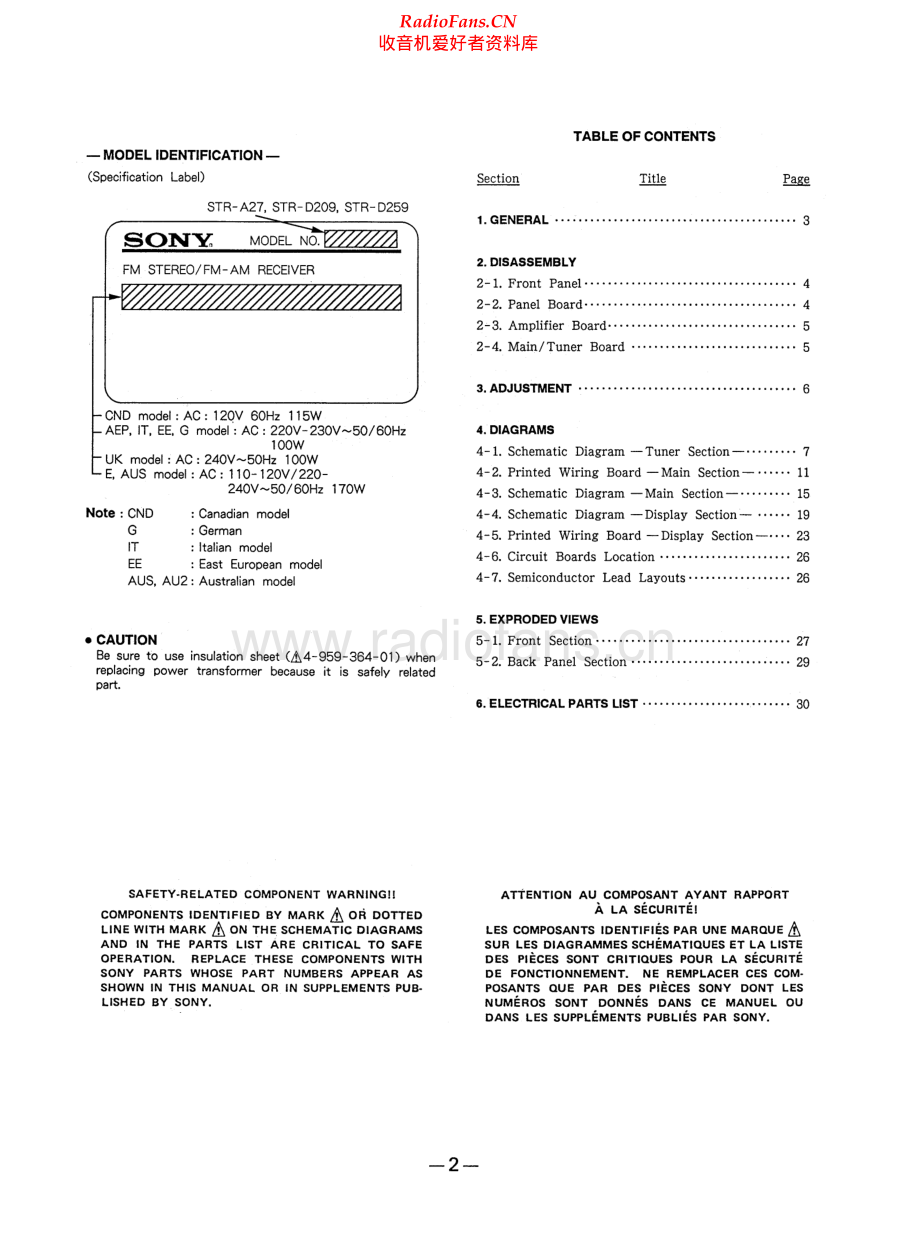 Sony-STRA27-rec-sm 维修电路原理图.pdf_第2页