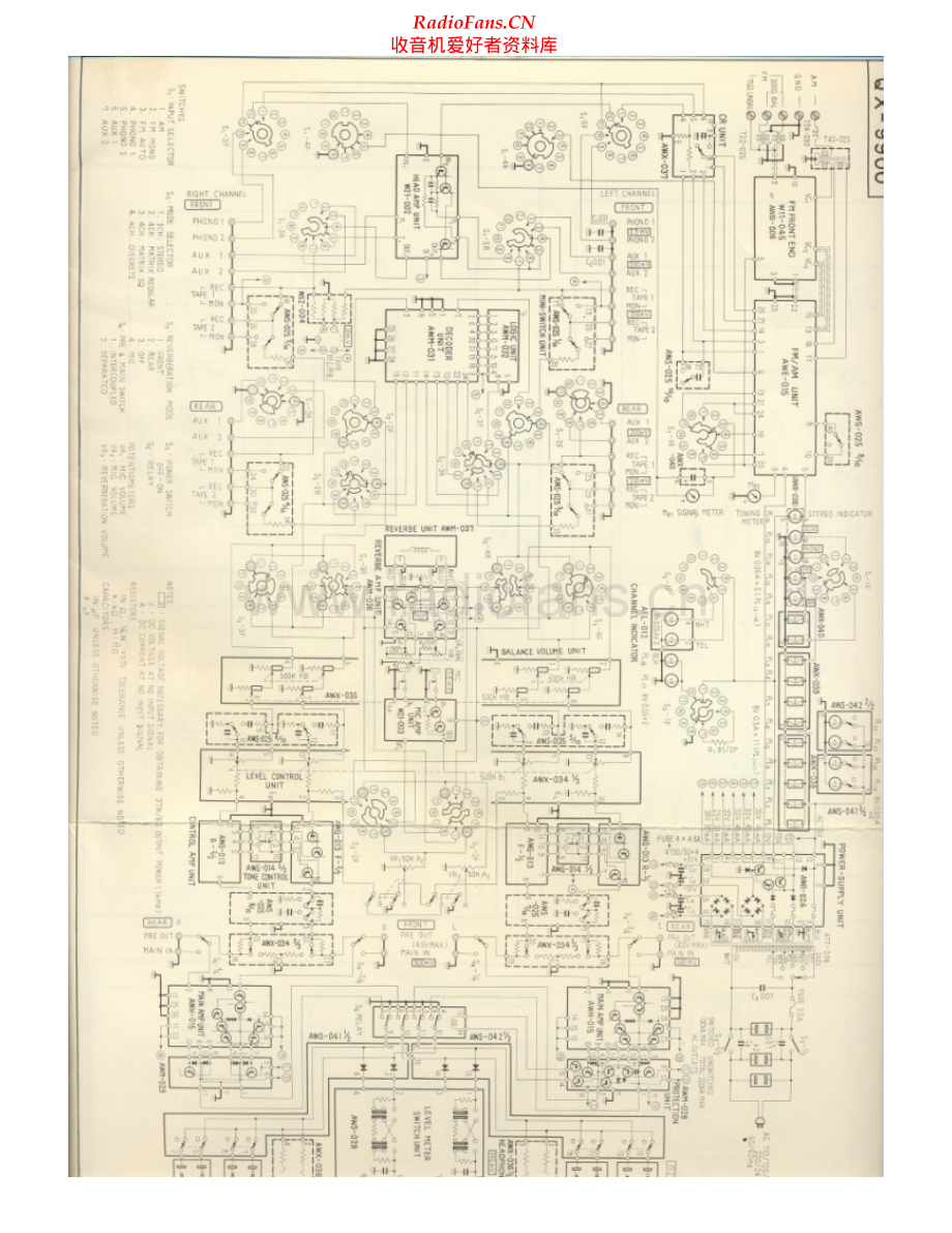 Pioneer-QX9900-rec-sch 维修电路原理图.pdf_第1页