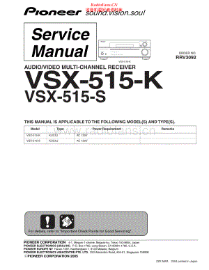 Pioneer-SX515K-rec-sm 维修电路原理图.pdf