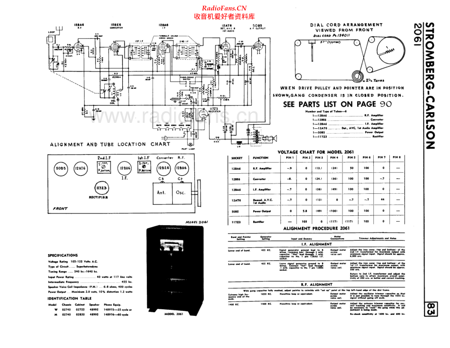 StrombergCarlson-2061-rec-sch 维修电路原理图.pdf_第1页