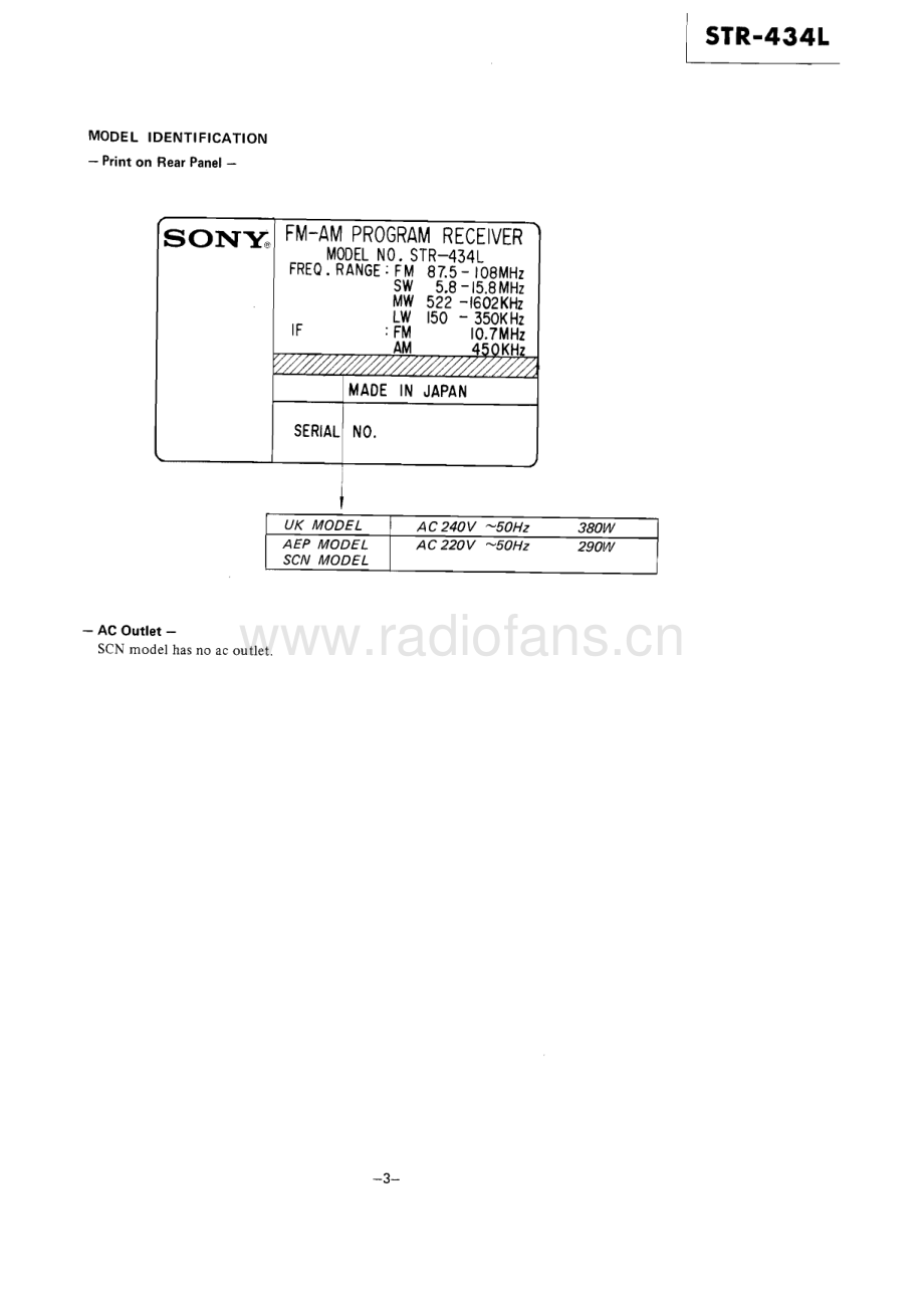 Sony-STR434L-rec-sm 维修电路原理图.pdf_第3页