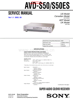 Sony-AVDS50-rec-sm 维修电路原理图.pdf