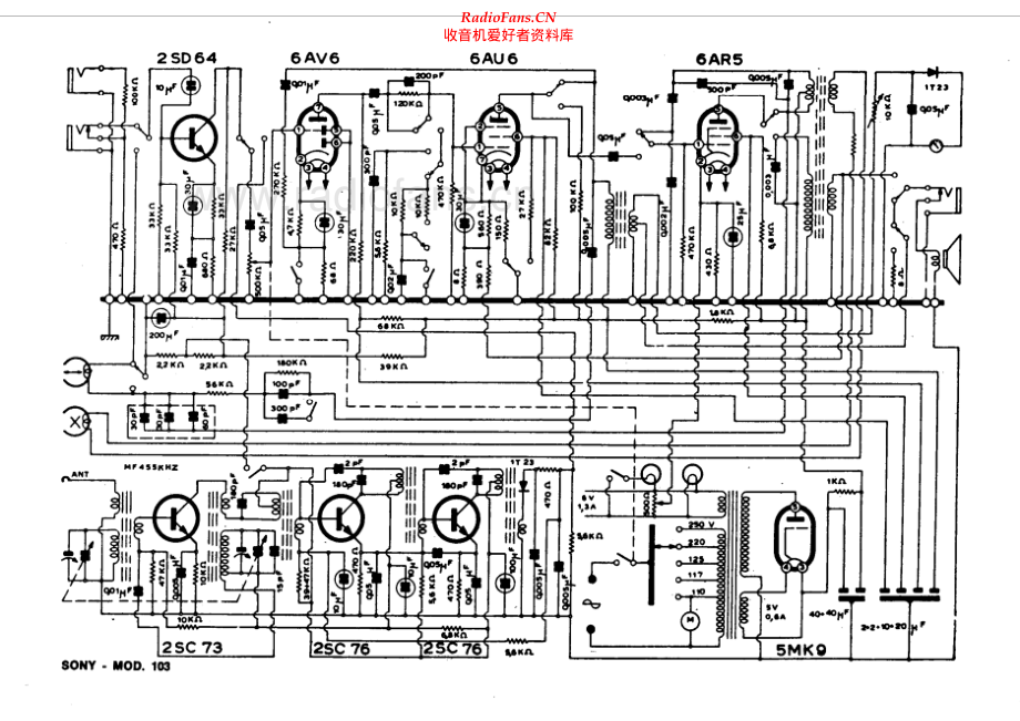 Sony-103-rec-sch 维修电路原理图.pdf_第1页