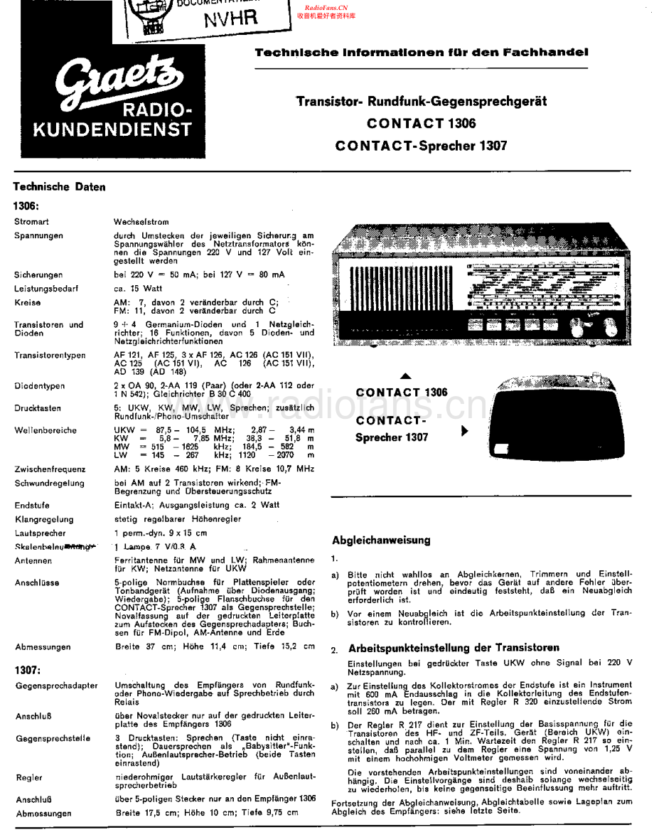 Graetz-Contact1307-rec-sch维修电路原理图.pdf_第1页