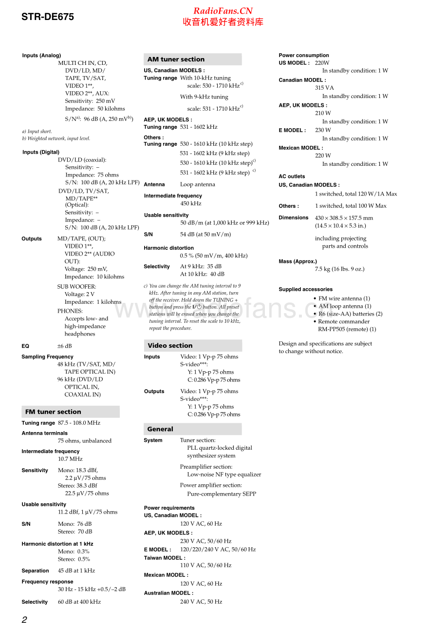 Sony-STRDE675-rec-sm 维修电路原理图.pdf_第2页