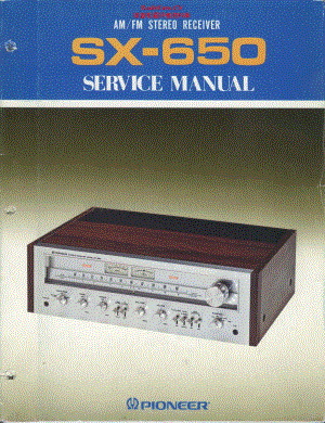 Pioneer-SX650-rec-sm 维修电路原理图.pdf