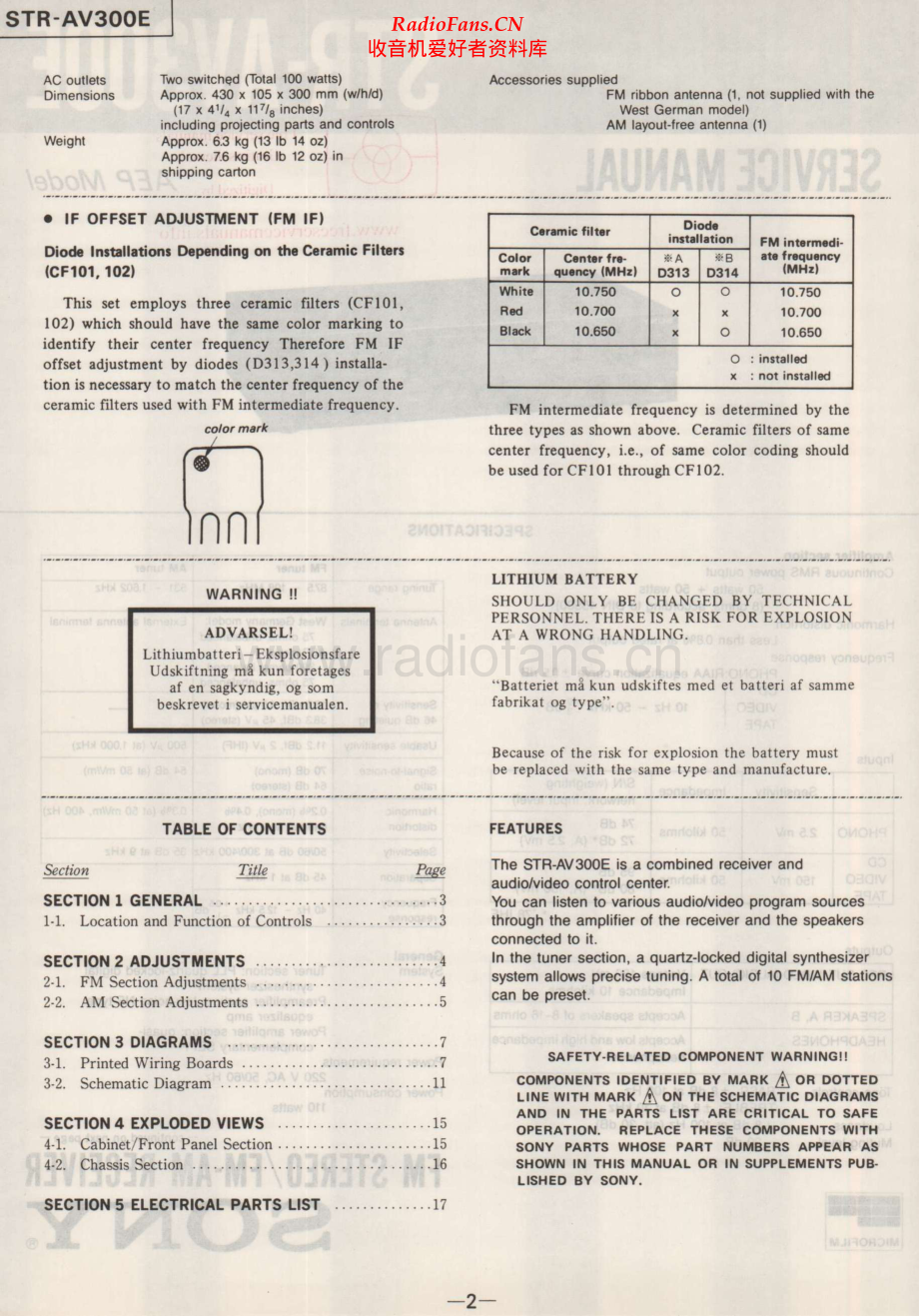 Sony-STRAV300E-rec-sm 维修电路原理图.pdf_第2页