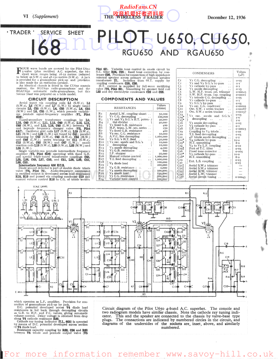 Pilot-RGU650-rec-sm1 维修电路原理图.pdf_第1页