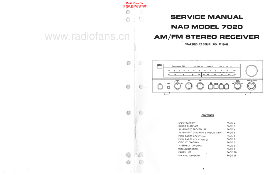 NAD-7020-rec-sm2 维修电路原理图.pdf_第1页