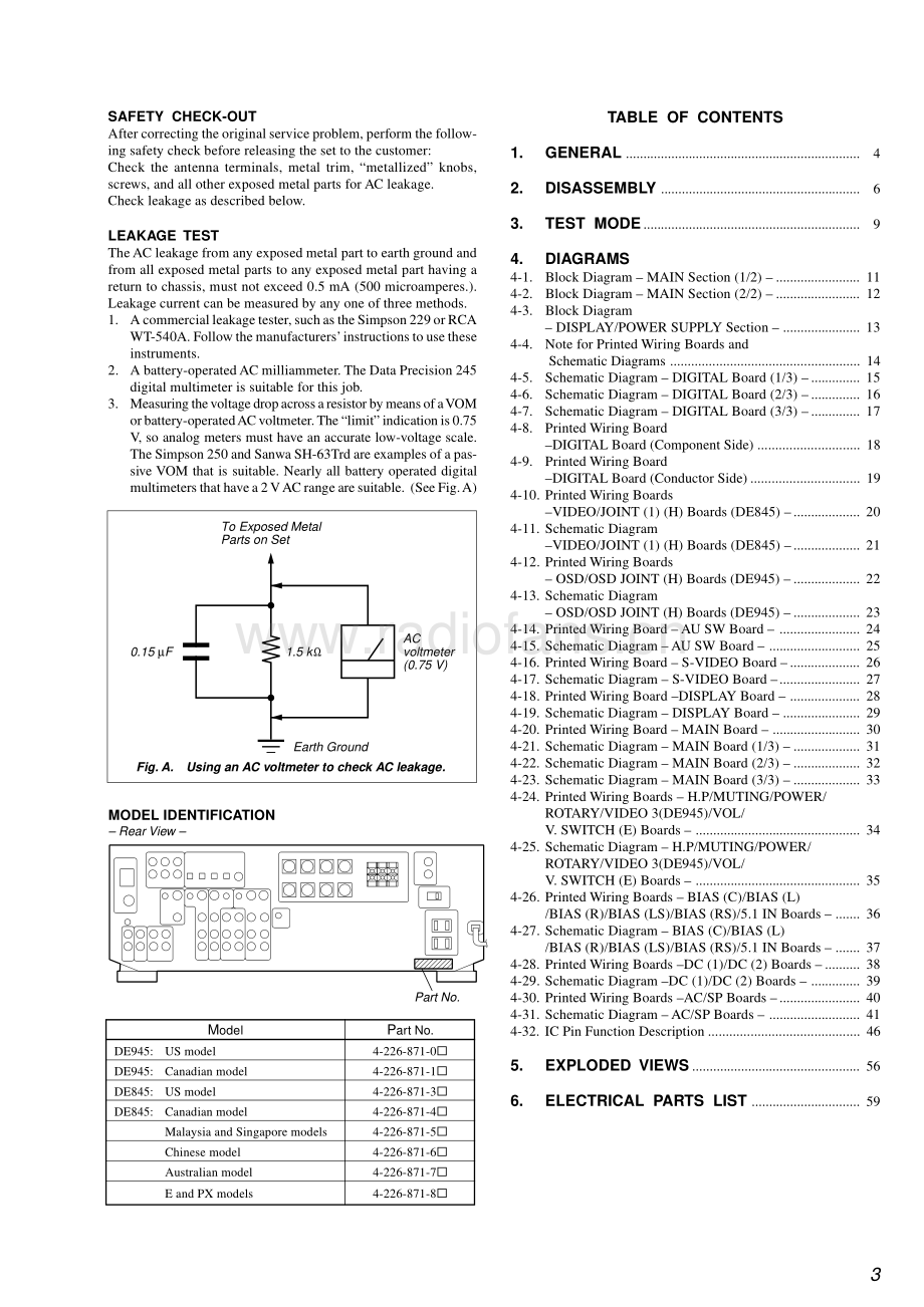 Sony-STRDE845-rec-sm 维修电路原理图.pdf_第3页