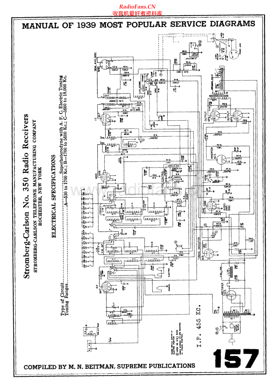 StrombergCarlson-350-rec-sch 维修电路原理图.pdf_第1页