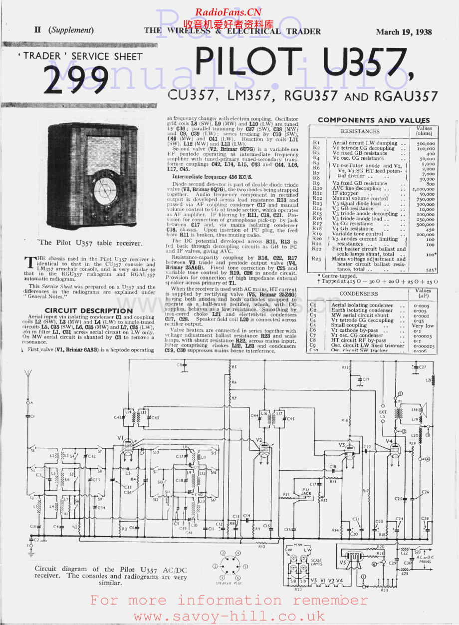 Pilot-RGAU357-rec-sm 维修电路原理图.pdf_第1页