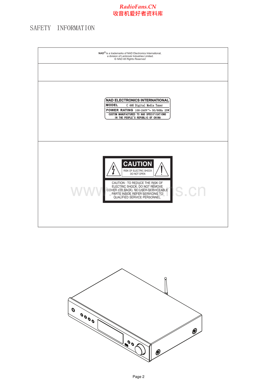 NAD-C446-tun-sm 维修电路原理图.pdf_第2页